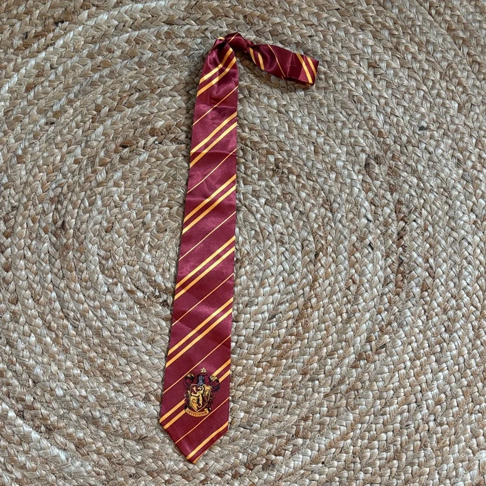 Harry Potter Striped Halloween Maroon and Gold Tie